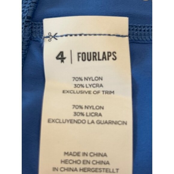 Fourlaps Women's Infinity Womens Fitness Running Sports Bra Blue Yellow Size XXL - Picture 8 of 9